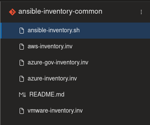 grouped ansible inventories